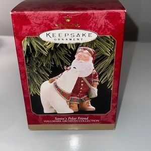 Vintage Santa's Polar Friend Hallmark Keepsake Ornament 1997